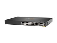 HPE Aruba 6200F 24G 4SFP+ Switch - Switch - L3 - Administrerad - 24 x 10/100/1000 + 4 x 1 Gigabit / 10 Gigabit SFP+ - rackmonterbar JL724A