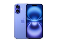 Apple iPhone 16 - 5G smartphone - dual-SIM / Internminne 128 GB - OLED-skärm - 6.1" - 2556 x 1179 pixlar - 2 bakre kameror 48 MP, 12 MP - front camera 12 MP - ultramarinblå MYEC3QN/A