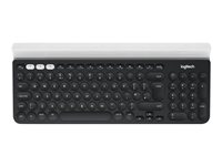 Logitech K780 Multi-Device - Tangentbord - trådlös - Bluetooth, 2.4 GHz - brittisk - vit 920-008041