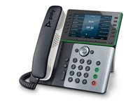 HP Poly Edge E500 - VoIP-telefon med nummerpresentation/samtal väntar - 3-riktad samtalsförmåg - SIP, SDP - 48 linjer - midnattsblå, vit 82M94AA