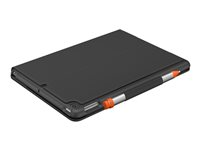 Logitech Slim Folio - Tangentbord och foliefodral - trådlös - Bluetooth LE - QWERTY - hela norden - grafit 920-011337