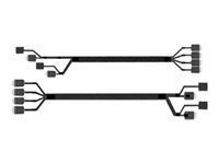 Intel - SATA/SAS-kabel - 4i MiniLink SAS (SFF-8611) (hane) rak till 4i MiniLink SAS (SFF-8611) (hane) högervinklad - 87.5 cm (paket om 2) A2U8PSWCXCXK2