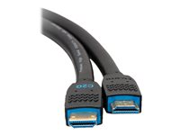 C2G 25ft Performance Series Premium High Speed HDMI Cable - 4K 60Hz In-Wall - Premium hög hastighet - HDMI-kabel - HDMI hane till HDMI hane - 7.62 m - svart C2G50196