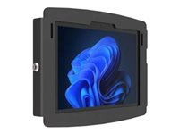 Compulocks Surface Go (1-4 Gen) Space Enclosure Wall Mount - Hölje - för surfplatta - låsbar - höggradig aluminium - svart - skärmstorlek: 10" - monteringsgränssnitt: 100 x 100 mm - väggmonterbar - för Microsoft Surface Go, Go 2, Go 2 for Business, Go 3, Go 3 for Business, Go 4 for Business 510GOSB