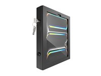 Compulocks iPad Pro M4 13" (2024), Apex Secured Enclosure Wall Mount - Monteringssats (hölje, ställ) - synliga kameror och sensorer fram/bak - för surfplatta - låsbar - metallram - svart - skärmstorlek: 13" - monteringsgränssnitt: 100 x 100 mm - bänkskiva - för Apple 13-inch iPad Pro (M4) 159B13PAPX4B