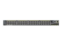 Cisco Catalyst 2960S-F48LPS-L - Switch - Administrerad - 48 x 10/100 (PoE+) + 4 x Gigabit SFP - skrivbordsmodell, rackmonterbar - PoE+ (370 W) WS-C2960S-F48LPS-L