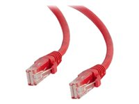 C2G - Patch-kabel - RJ-45 (hane) till RJ-45 (hane) - 1 m - UTP - CAT 6 - startad, hakfri - röd 82472