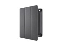 Belkin Tri-Fold Folio with Stand - Skyddsfodral för surfplatta - asfalt, grus F8N758CWC00