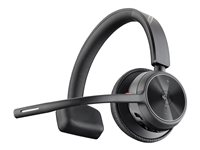 HP Poly Voyager 4310 - Voyager 4300 UC series - headset - på örat - Bluetooth - trådlös, kabelansluten - USB-C, USB-A via Bluetooth-adapter - svart - Certifierad för Microsoft-teams 77Y95AA