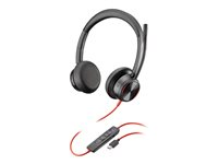 Poly Blackwire 8225-M - Blackwire 8200 series - headset - på örat - kabelansluten - aktiv brusradering - USB-C - svart - Certifierad för Microsoft-teams 772K5AA