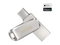 SanDisk Ultra Dual Drive Luxe - USB flash-enhet - 64 GB - USB 3.1 Gen 1 / USB-C SDDDC4-064G-G46