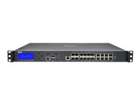 SonicWall SuperMassive 9200 - Säkerhetsfunktion - begränsad licensanvändning - 10GbE - 1U - kan monteras i rack 01-SSC-1061