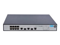 HPE 1910-8-PoE+ Switch - Switch - L3 - Administrerad - 8 x 10/100 (PoE+) + 2 x kombinations-Gigabit SFP - rackmonterbar - PoE+ JG537A#ABB