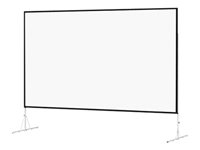 Da-Lite Fast-Fold Deluxe Screen System Wide Format - Projektionsskärm med ben - bakre - 123" (312 cm) - 16:10 - Dual Vision 38313