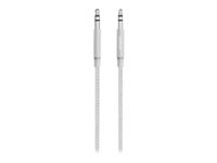 Belkin MIXIT Aux Cable - Ljudkabel - mini-phone stereo 3.5 mm hane till mini-phone stereo 3.5 mm hane - 1.22 m - silver AV10164BT04-SLV