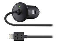 Belkin Car Charger - Strömadapter för bil - 10 Watt - 2.1 A (Lightning) - svart F8J075BTBLK