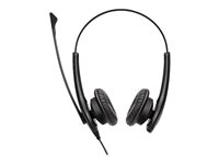 Jabra BIZ 1100 USB Duo - Headset - på örat - kabelansluten - USB - svart - universitet - Certifierad för Microsoft-teams, Zoomcertifierad (paket om 10) 1159-0159-MULTI