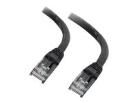 C2G - Patch-kabel - RJ-45 (hane) till RJ-45 (hane) - 50 cm - UTP - CAT 6a - startad, hakfri - svart 82495