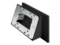 Crestron - Monteringssats (vinklat monteringsfäste, konsol, 2 ytplåtar, häftande dyna) - flera ytor - för pekskärm - plast - smooth black - monterbar på ytor, glasmonterad, monterad i väggen - för Crestron TSW-1070, 770/1070; Room Scheduling Touch Screen TSS-1070, 770; TSS-770 Series TSW-770/1070-MSMK-ANG-B-S