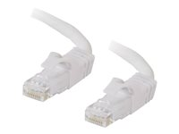 C2G Cat6 Booted Unshielded (UTP) Network Patch Cable - Patch-kabel - RJ-45 (hane) till RJ-45 (hane) - 50 cm - UTP - CAT 6 - formpressad, hakfri, tvinnad - vit 83485