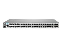 HPE 3800-48G-4SFP+ Switch w/o EEE - Switch - L3 - Administrerad - 48 x 10/100/1000 + 4 x 10 Gigabit Ethernet / 1 Gigabit Ethernet SFP+ - rackmonterbar J9576AS