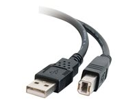 C2G - USB-kabel - USB (hane) till USB typ B (hane) - USB 2.0 - 2 m - svart 81566