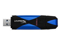 Kingston DataTraveler HyperX 3.0 - USB flash-enhet - 256 GB - USB 3.0 - svart, blå DTHX30/256GB