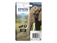 Epson 24 - 5.1 ml - ljus cyan - original - bläckpatron - för Expression Photo XP-55, 750, 760, 850, 860, 950, 960, 970; Expression Premium XP-750, 850 C13T24254012