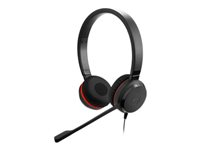 Jabra Evolve 30 II HS Stereo - Headset - på örat - kabelansluten - 3,5 mm kontakt - universitet (paket om 10) 14401-40