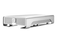 G-Technology G-DRIVE (Gen 6) GDREG6EB20001BDB - Hårddisk - 2 TB - extern (desktop) - FireWire 800 / USB 3.0 / eSATA-600 - 7200 rpm - buffert: 64 MB - silver 0G02920