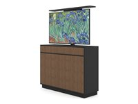 Multibrackets M - Kabinett - lyft - för LCD-display - design valnöt - MDF av hög kvalitet - vit - skärmstorlek: 55" 7350105215896