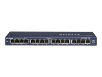 NETGEAR GS116 16 Port Gigabit Desktop Switch - Switch - 16 x 10/100/1000 - skrivbordsmodell GS116GE