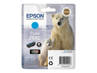 Epson 26XL - 9.7 ml - XL - cyan - original - bläckpatron - för Expression Premium XP-510, 520, 600, 605, 610, 615, 620, 625, 700, 710, 720, 800, 810, 820 C13T26324010