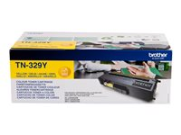 Brother TN329Y - Gul - original - tonerkassett - för Brother DCP-L8450CDW, HL-L8350CDW, HL-L8350CDWT, MFC-L8850CDW TN329Y
