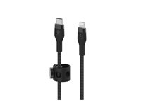 Belkin BoostCharge - Lightning-kabel - 24 pin USB-C hane till Lightning hane - 2 m - svart CAA011BT2MBK