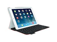 Logitech Ultrathin - Tangentbord och foliefodral - Bluetooth - Nordisk - marsrödorange 920-006179