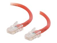 C2G Cat5e Non-Booted Unshielded (UTP) Network Crossover Patch Cable - Övergångskabel - RJ-45 (hane) till RJ-45 (hane) - 50 cm - UTP - CAT 5e - tvinnad, enhetsstart - röd 83331