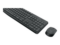 Logitech MK235 - Sats med tangentbord och mus - trådlös - 2.4 GHz - fransk 920-007907