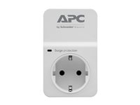 APC SurgeArrest Essential - Överspänningsskydd - AC 230 V - utgångskontakter: 1 - Tyskland - vit PM1W-GR