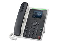 Poly Edge E220 - VoIP-telefon med nummerpresentation/samtal väntar - 3-riktad samtalsförmåg - SIP, SDP - flerlinjesfunktion - 16 rader - midnattsblå, vit 82M87AA