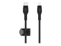 Belkin BOOST CHARGE - Lightning-kabel - 24 pin USB-C hane till Lightning hane - 1 m - svart CAA011BT1MBK