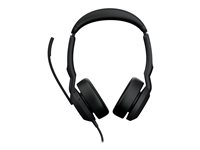 Jabra Evolve2 50 MS Stereo - Headset - på örat - kabelansluten - aktiv brusradering - USB-C - svart - Zoomcertifierad, Certifierad för Microsoft-teams, Cisco Webex Certified, Alcatel-Lucent-certifierad, Unify-certifierad, Google Meet-certifierad, Amazon Chime-certifierad 25089-999-899