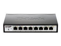 D-Link EasySmart Switch DGS-1100-08 - Switch - Administrerad - 8 x 10/100/1000 - skrivbordsmodell DGS-1100-08/E