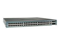 Cisco Catalyst 4948 10 Gigabit Ethernet Switch - Switch - L3 - Administrerad - 48 x 10/100/1000 + 2 x X2 - rackmonterbar WS-C4948-10GE-E