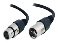 C2G Pro-Audio - Ljudkabel - XLR3 hane till XLR3 hona - 15 m - SFTP (skärmat folieöverdraget tvinnat par) 80383