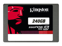 Kingston SSDNow V300 Desktop/Notebook Upgrade Kit - SSD - 240 GB - inbyggd - 2.5" (i 3,5-tums hållare) - SATA 6Gb/s SV300S3B7A/240G