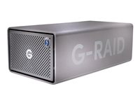 SanDisk Professional G-RAID 2 - Hårddiskarray - 40 TB - 2 fack - HDD 20 TB x 2 - Thunderbolt 3, USB 3.1 Gen 2 (extern) SDPH62H-040T-MBAAD