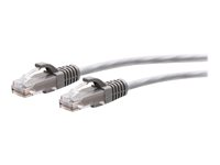 C2G 9ft (2.7m) Cat6a Snagless Unshielded (UTP) Slim Ethernet Network Patch Cable - Gray - Patch-kabel - RJ-45 (hane) till RJ-45 (hane) - 2.7 m - 4.8 mm - UTP - CAT 6a - hakfri, formpressad - grå C2G30119