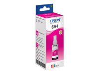 Epson T6643 - 70 ml - magenta - original - påfyllnadsbläck - för EcoTank ET-14000, ET-16500, ET-2500, ET-2550, ET-2600, ET-2650, ET-3600, ET-4500, ET-4550 C13T664340