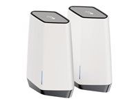 NETGEAR Orbi Pro SXK80B4 - Wifi-system - (router, 3 förstärkare) - mesh 1GbE, 2.5GbE - Wi-Fi 6 - Trippelband - väggmonterbar, takmonterbar SXK80B4-100EUS